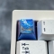 1U Ice Crystal Anodizing Color Ti-alloy Artisan Keycaps Precision Pointillism for Mechanical Keyboard -Bay Under Moon